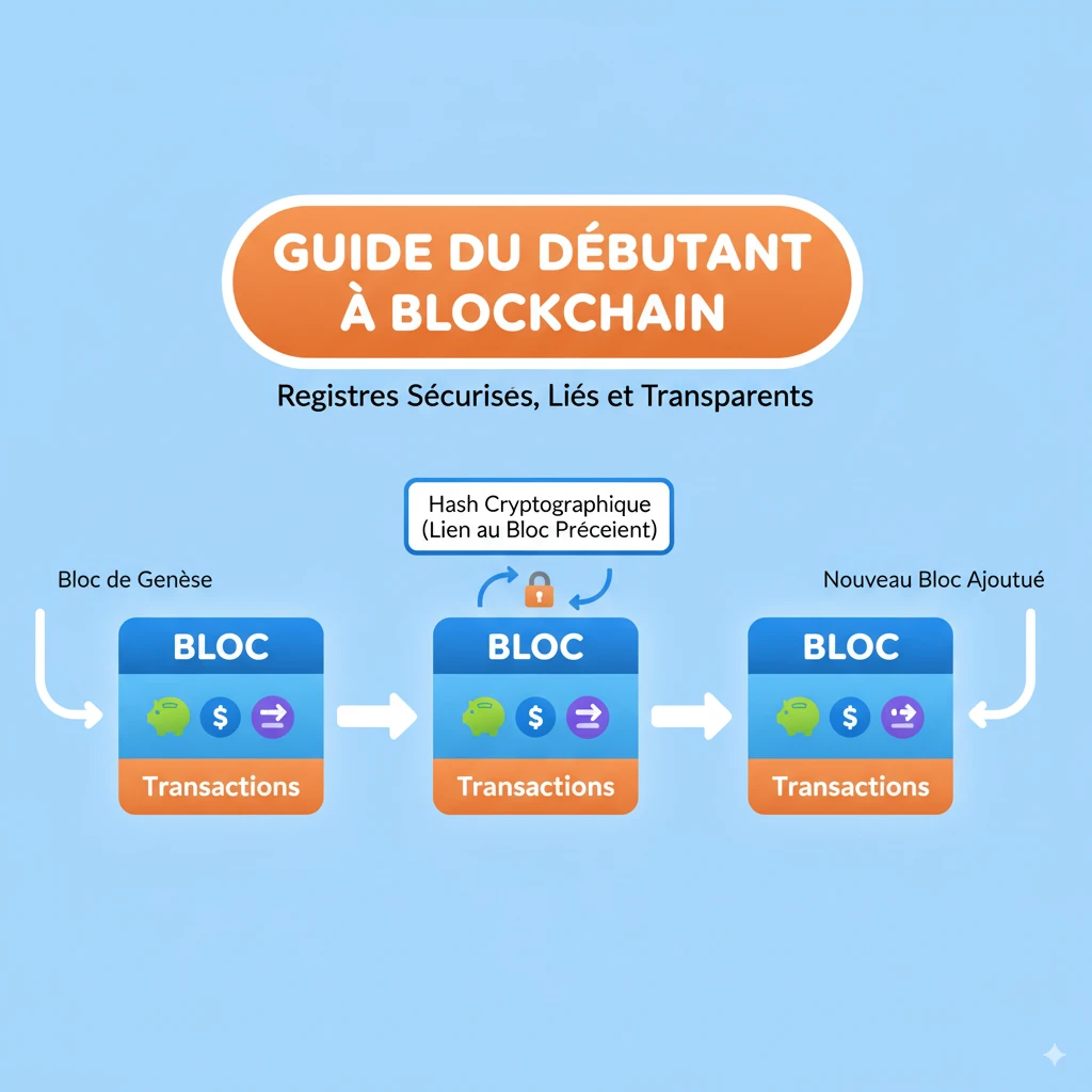 Infographie Blockchain