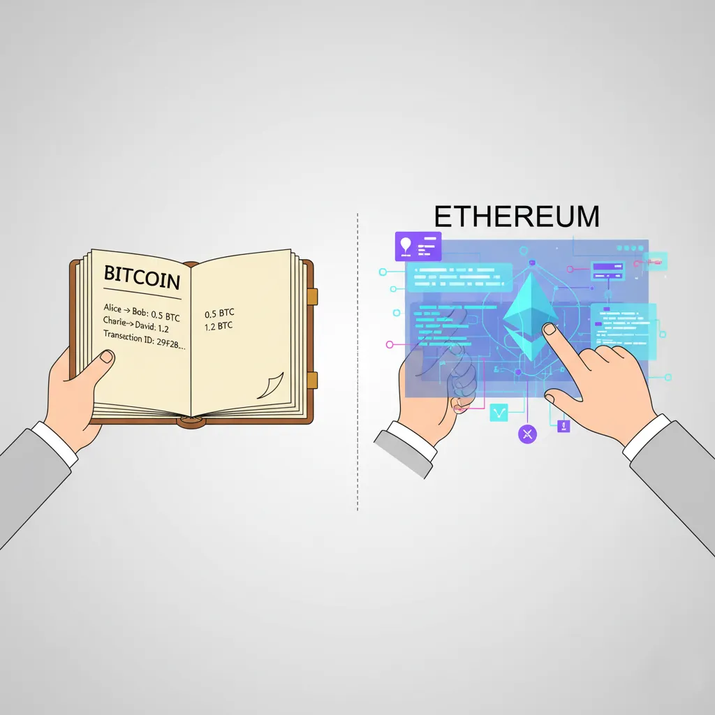 ethereum vs bitcoin analogie