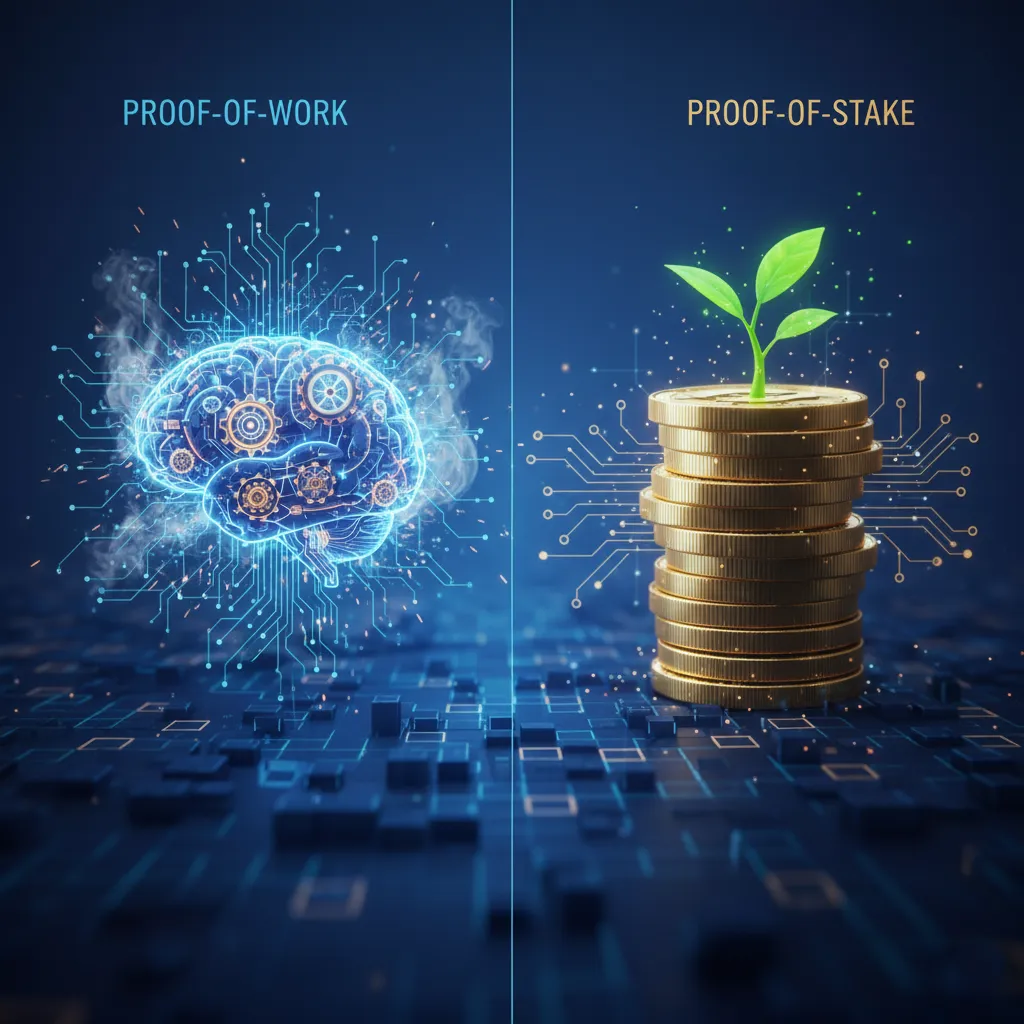 PoS vs PoW : comparaison énergie vs capital pour sécuriser la blockchain