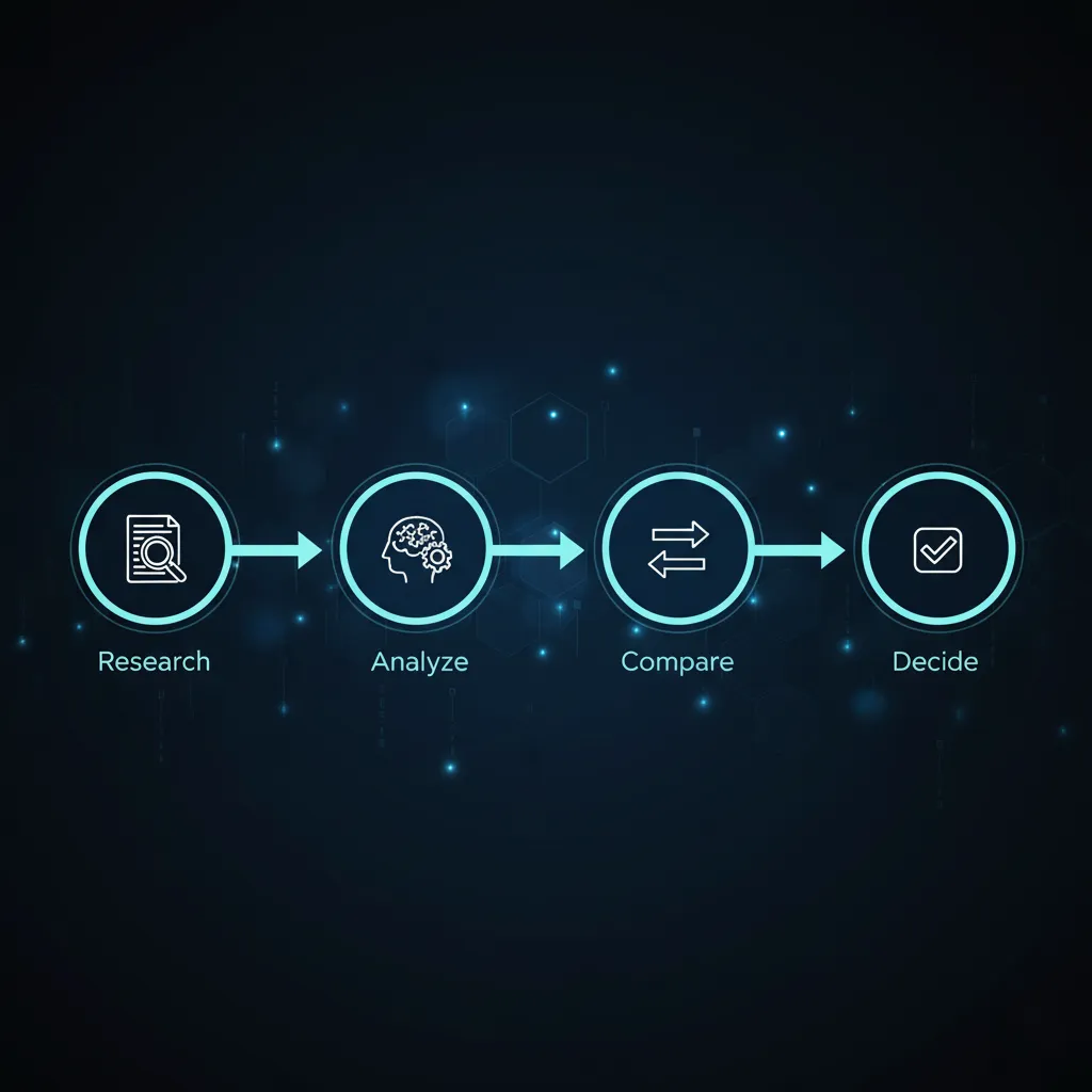 Diagramme simplifié des étapes clés de l'analyse fondamentale